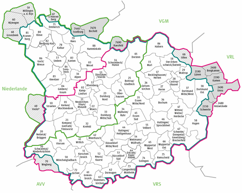VRR Übersichtskarte