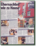 Journalisten der Tageszeitung Express besuchten unser Hotel im Dezember 2008.