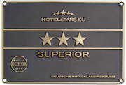Geprüft und ausgezeichnet als 3 Sterne Superior